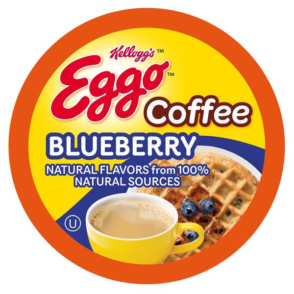 Imagem de Cápsulas de café: Eggo Beverages, sabor de waffle de mirtilo, 40 unidades