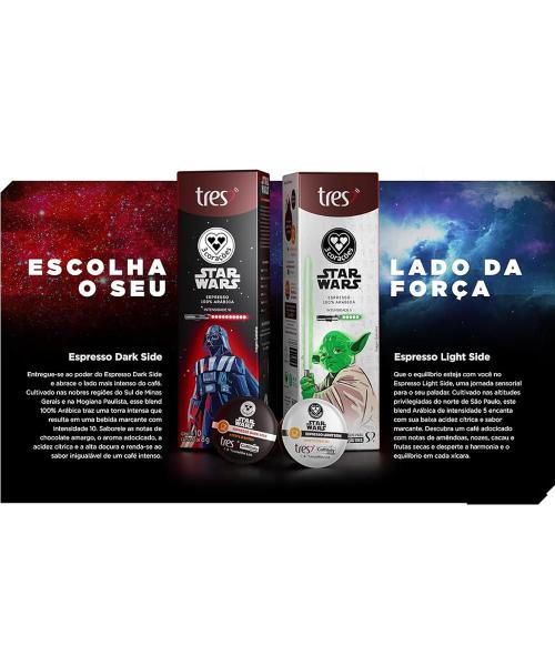 Cápsulas de Café Espresso 3 Corações Star Wars Darth Vader - TRÊS CORAÇÕES Imagem de Cápsulas de Café Espresso 3 Corações Star Wars Darth Vader