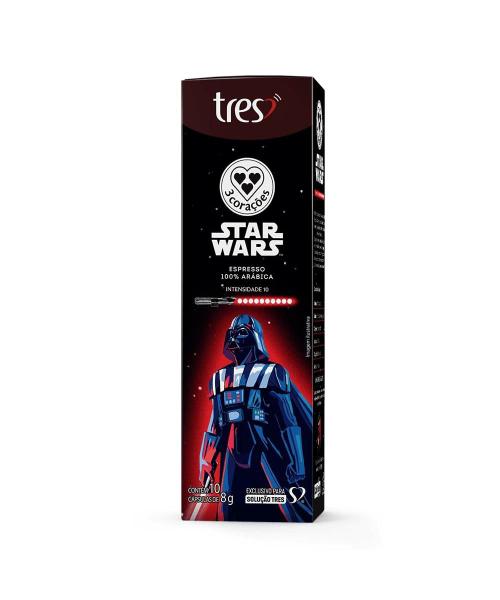 Cápsulas de Café Espresso 3 Corações Star Wars Darth Vader - TRÊS CORAÇÕES Imagem de Cápsulas de Café Espresso 3 Corações Star Wars Darth Vader