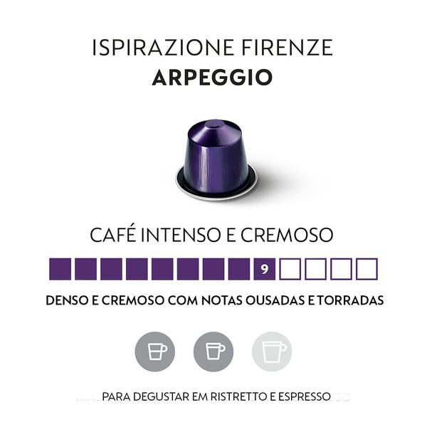 Imagem de Cápsulas de Café Nespresso Inspirazione Firenze Arpeggio - 10 Cápsulas