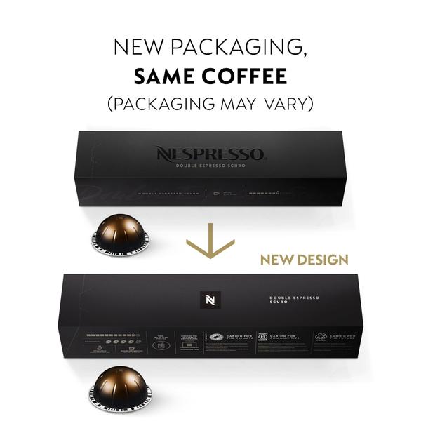 Imagem de Cápsulas de café Nespresso Vertuo Double Espresso Scuro x30