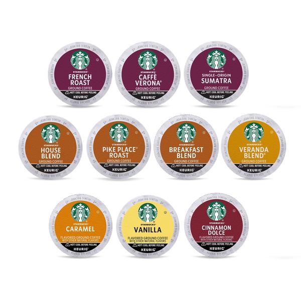 Imagem de Cápsulas de café Starbucks K-Cup Starbucks Blonde, Medium, Dark R