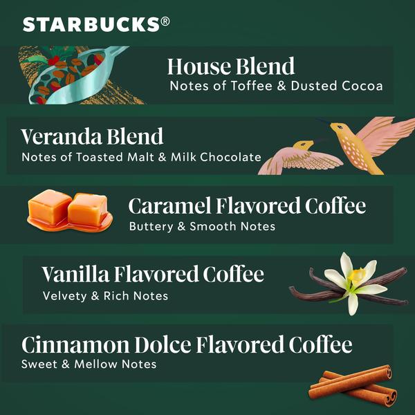 Imagem de Cápsulas de café Starbucks K-Cup Starbucks Blonde, Medium, Dark R