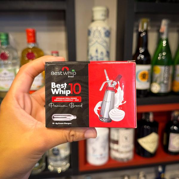 Cápsulas de Gás para Chantilly BestWhip para Sifão 360un Imagem de Cápsulas de Gás para Chantilly BestWhip para Sifão 360un