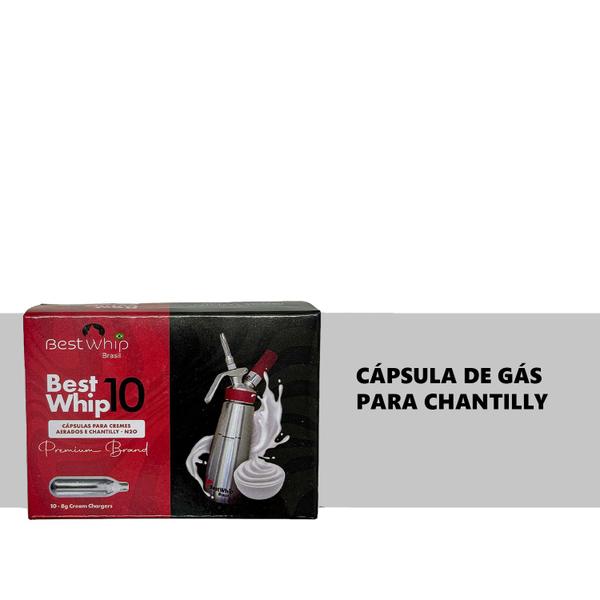 Cápsulas de Gás para Chantilly BestWhip para Sifão 50un Imagem de Cápsulas de Gás para Chantilly BestWhip para Sifão 50un