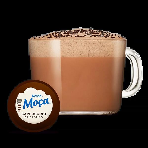 Cápsulas Nescafé Dolce Gusto Cappuccino Moça Sabor Brigadeiro Imagem de Cápsulas Nescafé Dolce Gusto Cappuccino Moça Sabor Brigadeiro