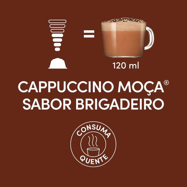 Cápsulas Nescafé Dolce Gusto Cappuccino Moça Sabor Brigadeiro Imagem de Cápsulas Nescafé Dolce Gusto Cappuccino Moça Sabor Brigadeiro