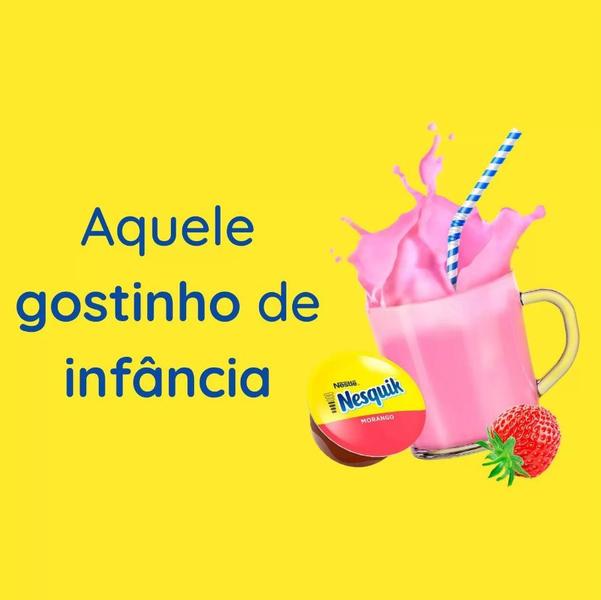 Capsulas Nescafé Dolce Gusto Nesquik - Sabor Morango - Nescafe Dolce Gusto Imagem de Capsulas Nescafé Dolce Gusto Nesquik - Sabor Morango