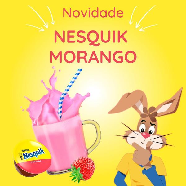 Capsulas Nescafé Dolce Gusto Nesquik - Sabor Morango - Nescafe Dolce Gusto Imagem de Capsulas Nescafé Dolce Gusto Nesquik - Sabor Morango