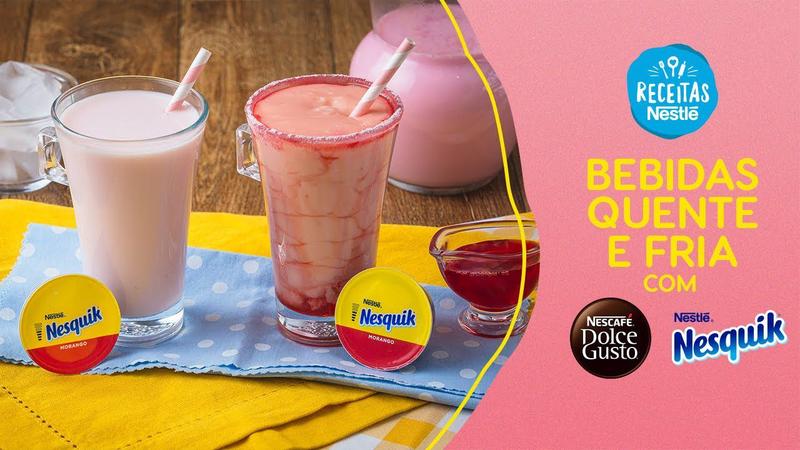 Capsulas Nescafé Dolce Gusto Nesquik - Sabor Morango - Nescafe Dolce Gusto Imagem de Capsulas Nescafé Dolce Gusto Nesquik - Sabor Morango