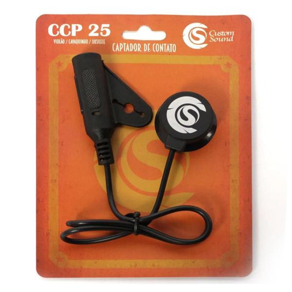 Imagem de Captador Contato Custom Sound p/ Instrumento Acústico CCP 25