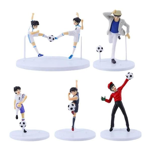 Imagem de Captain Tsubasa PVC Action Figure, boneca modelo, 18cm, 6pcs por conjunto