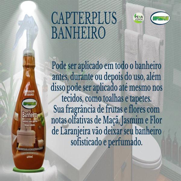 Imagem de Capturador de Odores Banheiro 400ml Capterplus Captura Maus Odores e Perfuma Uso Antes Durante ou Pos N 2