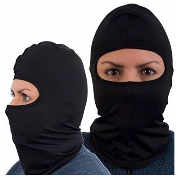 Imagem de Capuz Balaclava Moto Malha Anti Alergica Pele Preto Full