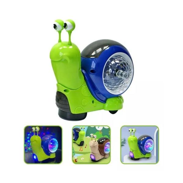 Imagem de Caracol Brinquedo Bate E Volta Sensor C/ Música E Luzes Interativo Sensorial - Zoop - Zoop Toys