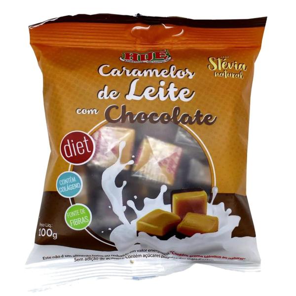 Imagem de Caramelo de Leite Diet com Chocolate HUÉ 100g (6 und)