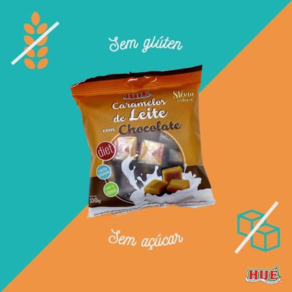 Imagem de Caramelo de Leite Diet com Chocolate HUÉ 100g