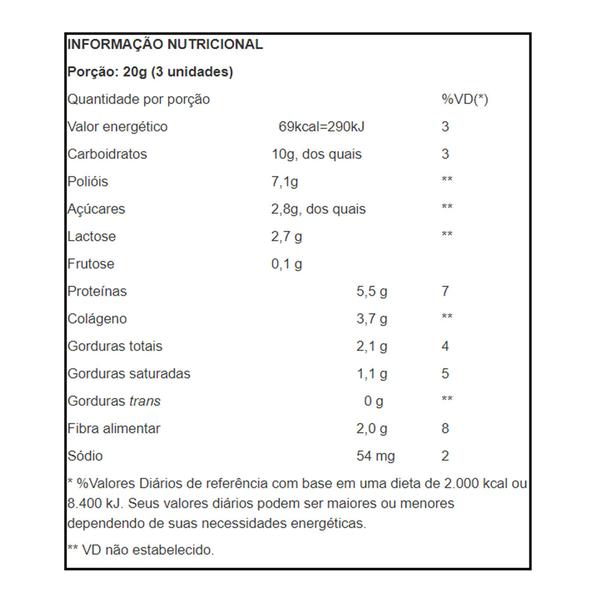 Imagem de Caramelo de leite diet com morango pacote 100g hué kit 03 un