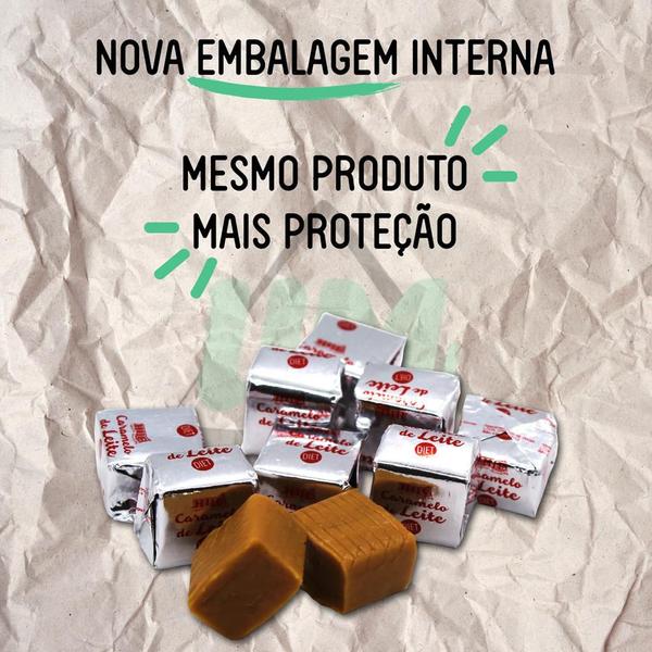 Imagem de Caramelo de leite diet puro display 700g - kit 4