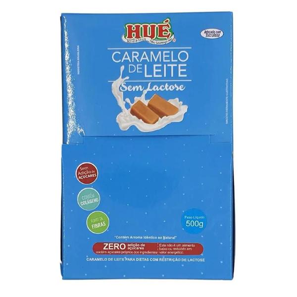 Caramelo De Leite Hué Sem Lactose E Açucar Display 500G - HUE Imagem de Caramelo De Leite Hué Sem Lactose E Açucar Display 500G