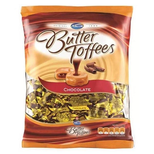Caramelos Bala Butter Toffees Chocolate 500g - Arcor Imagem de Caramelos Bala Butter Toffees Chocolate 500g - Arcor