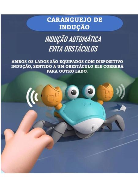 Imagem de Caranguejo de brinquedo Fujão a Indução Com Sons Divertido