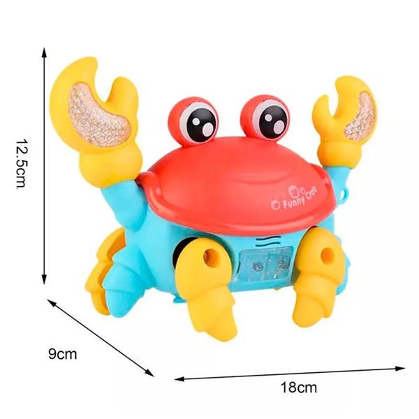 Caranguejo de Brinquedo Fujão Interativo com Som Eletrônico - Toy King Imagem de Caranguejo de Brinquedo Fujão Interativo com Som Eletrônico