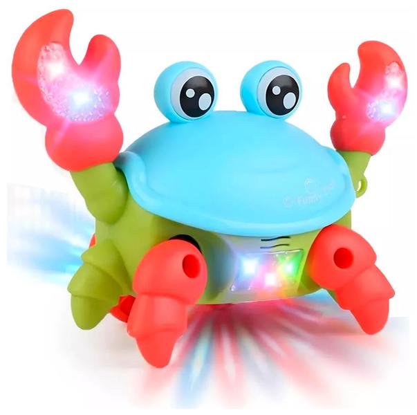 Caranguejo de Brinquedo Fujão Interativo com Som Eletrônico - Toy King Imagem de Caranguejo de Brinquedo Fujão Interativo com Som Eletrônico