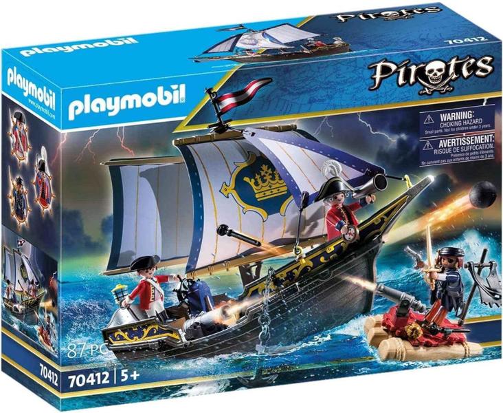 Imagem de Caravela Toy Playmobil Redcoat com marinheiros, piratas e acessórios