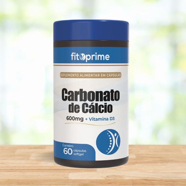 Imagem de Carbonato de Cálcio 600mg com Vitamina D3 60 cápsulas Fitoprime