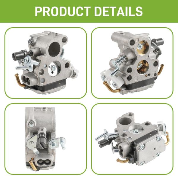 Imagem de Carburador Carbbia 506450501 com kit de ajuste para motosserra Husqvarna