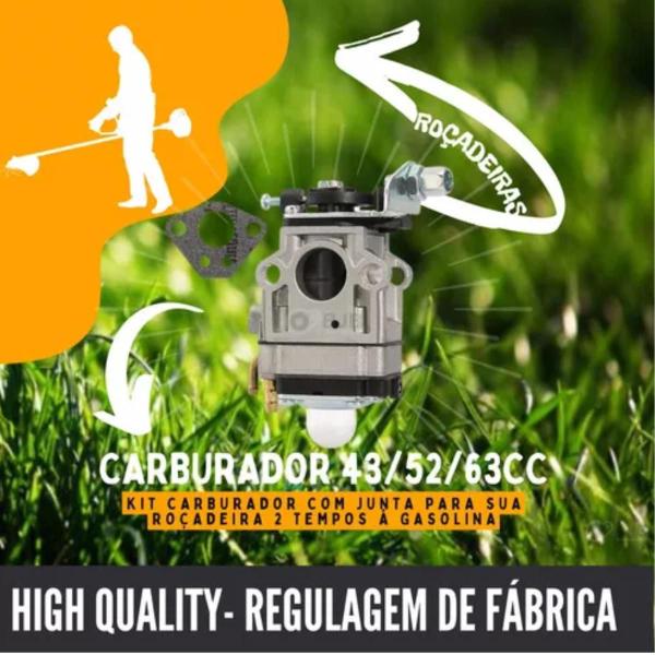 Imagem de Carburador Com Junta Perfurador De Solo Branco 52cc 1981575