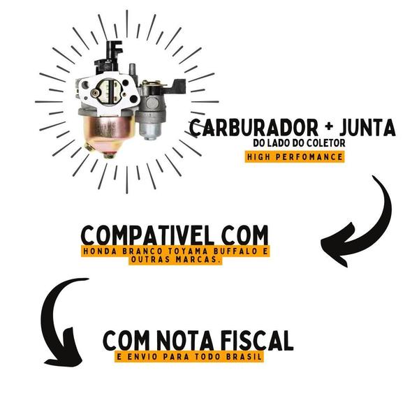 Imagem de Carburador Motor 4T Gasolina 5.5/6.5/7.0 Para Tekna Vonder