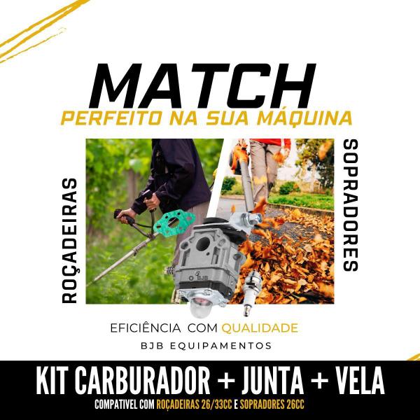 Imagem de Carburador Vela Roçadeira 26/33Cc Menegotti Buffalo Tekna