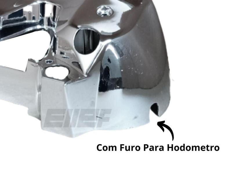 Imagem de Carcaça de Painel Inferior Honda CG 150 2004 A 2013 - Cromado - Plasmoto