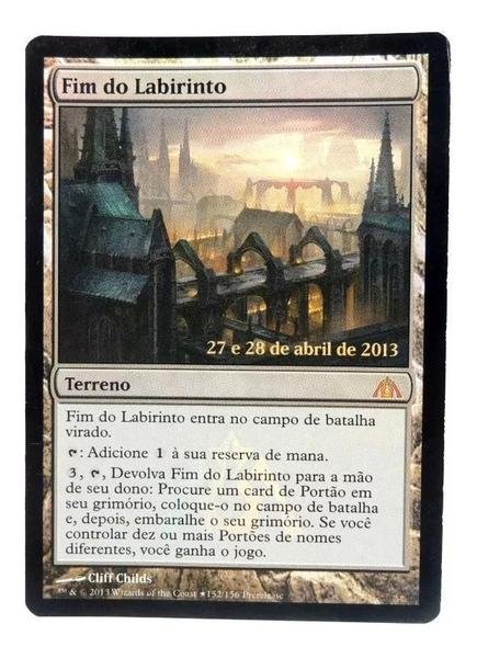 Imagem de Card Game Magic Fim do Labirinto Terreno Kit 5 Cartas