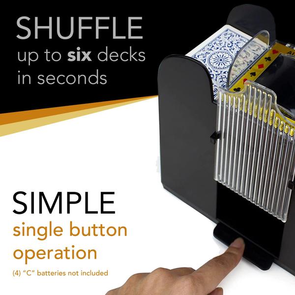 Imagem de Card Shuffler Brybelly Automatic, de 1 a 6 baralhos, elétric