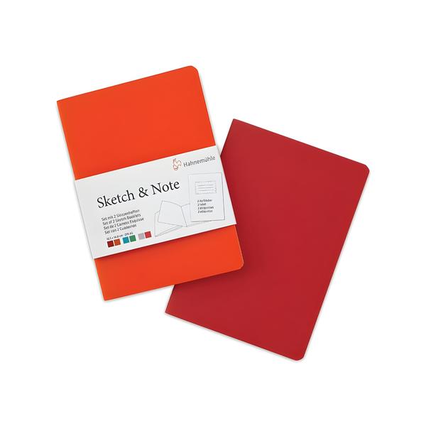 Imagem de Cardeneta Hahnemuhle Sketch & Note Vermelho/laranja A6 20 Folhas