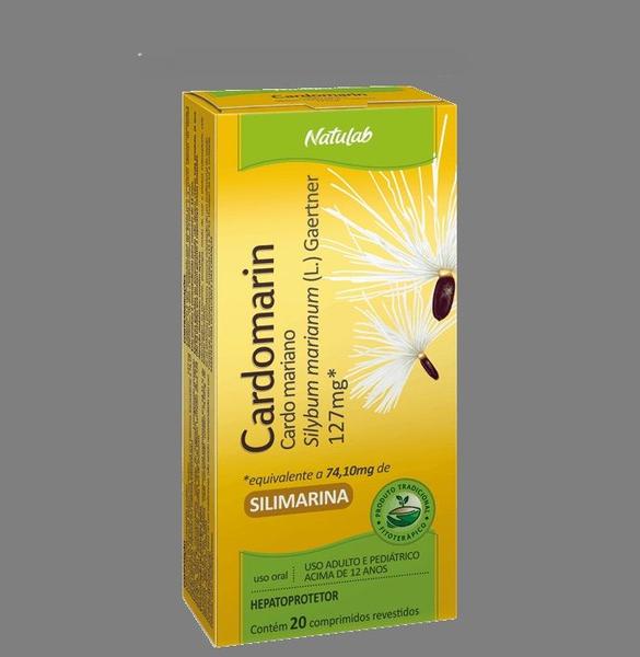 Imagem de Cardomarin 127Mg Silimarina 20 Comprimidos  Natulab