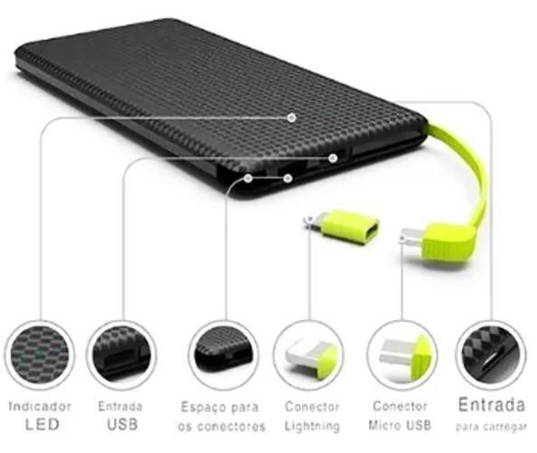 Imagem de Carga Inteligente: Carregador Portátil Power Bank V8