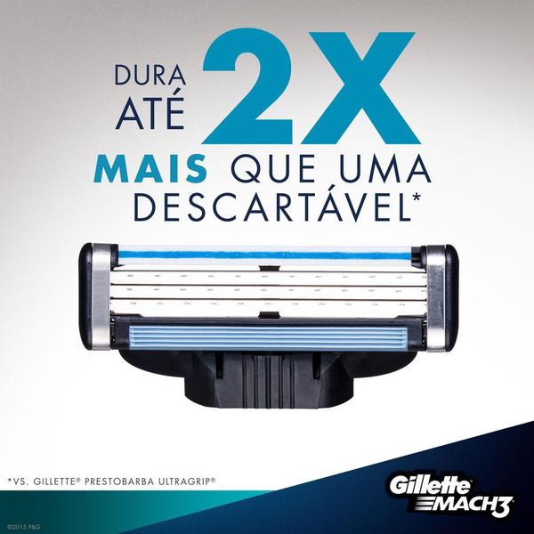 Imagem de Carga para Aparelho de Barbear Gillette Mach3 2 Unidades