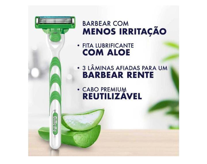 Imagem de Carga para Aparelho de Barbear Gillette Mach3 Sensitive com 4 unidades