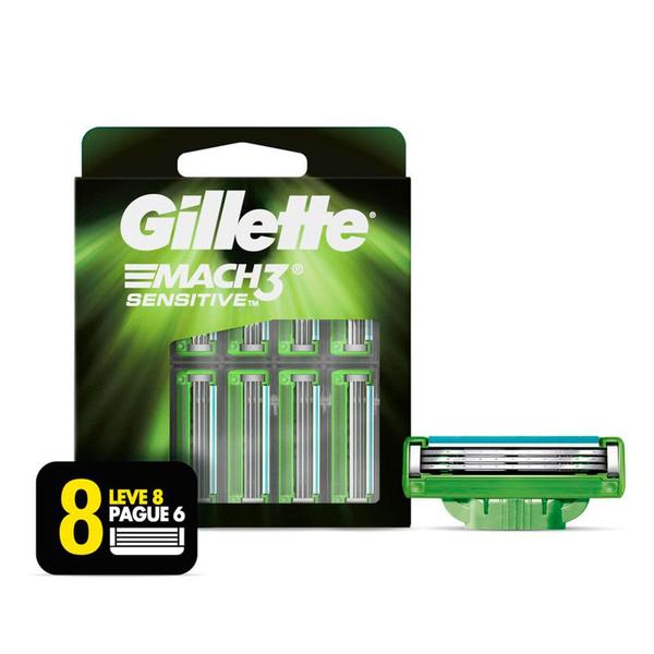 Imagem de Carga para Barbear Gillette Mach3 Sensitive