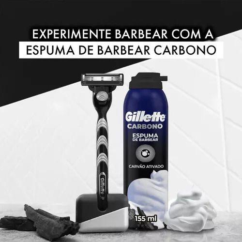 Imagem de Carga Para Lâmina Gillette Mach3 Carbono 4 Unidades