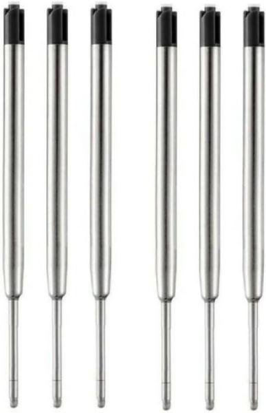Carga Refil Cartucho De Caneta Metal Tipo Crown Parker Cor Preta - Snaw Imagem de Carga Refil Cartucho De Caneta Metal Tipo Crown Parker Cor Preta