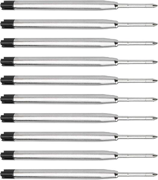 Carga Refil Cartucho De Caneta Metal Tipo Crown Parker Cor Preta - Snaw Imagem de Carga Refil Cartucho De Caneta Metal Tipo Crown Parker Cor Preta