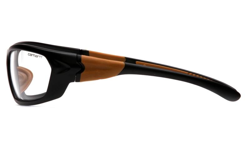 Imagem de Carhartt CHB210DCC Carbondale SAFETY Glasses, armação preta/bronzeada, lente transparente