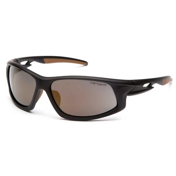 Imagem de Carhartt CHB690DT Ironside SAFETY Glasses, armação preta/bronzeada, lente anti-nevoeiro espelhada antiga