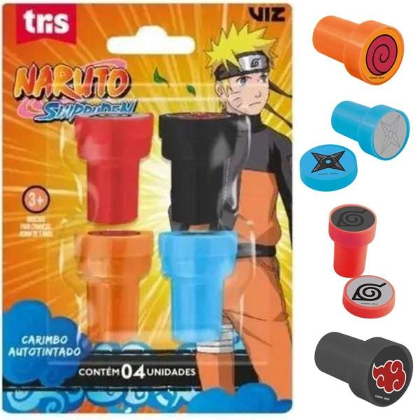 Carimbo autotintado lavável Naruto - 4 unidades - Tris Imagem de Carimbo autotintado lavável Naruto - 4 unidades - Tris