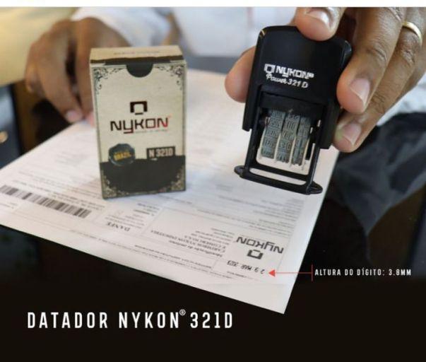 Imagem de Carimbo Datador Automático Nykon 321d  4x22mm auto entintado